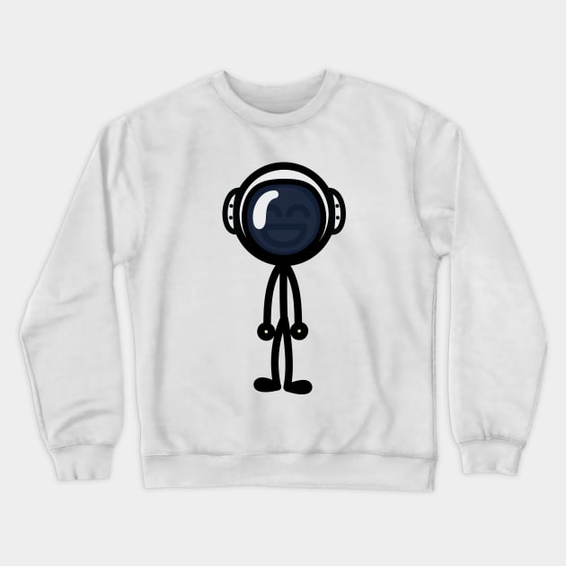 Astronaut Crewneck Sweatshirt by hoddynoddy